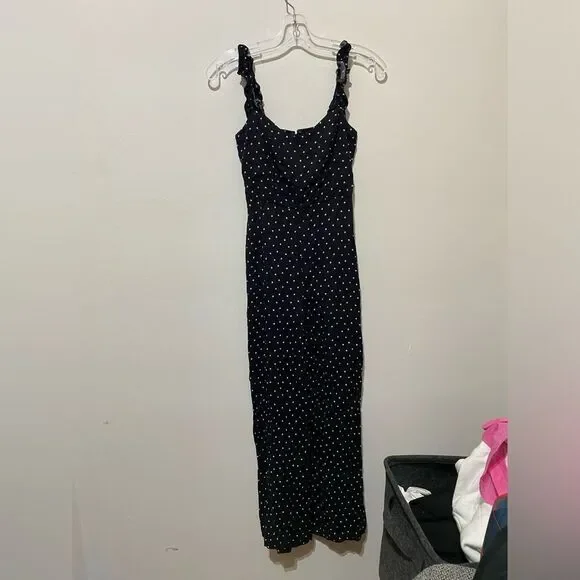 NWOT Aritzia Sunday Best Flirt Ruffle Polka Dot Jumpsuit - Picture 3 of 6